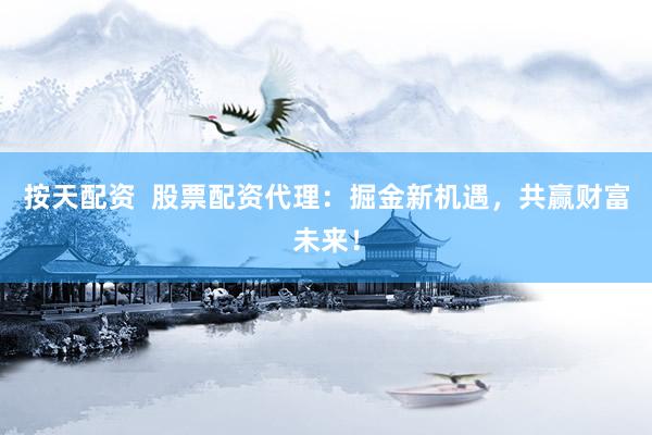 按天配资  股票配资代理：掘金新机遇，共赢财富未来！