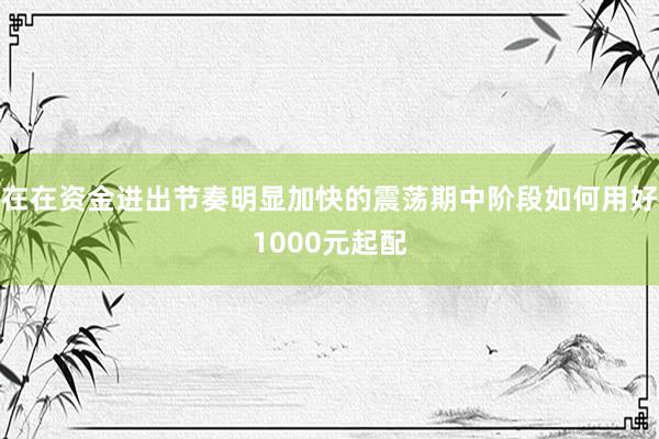 在在资金进出节奏明显加快的震荡期中阶段如何用好1000元起配