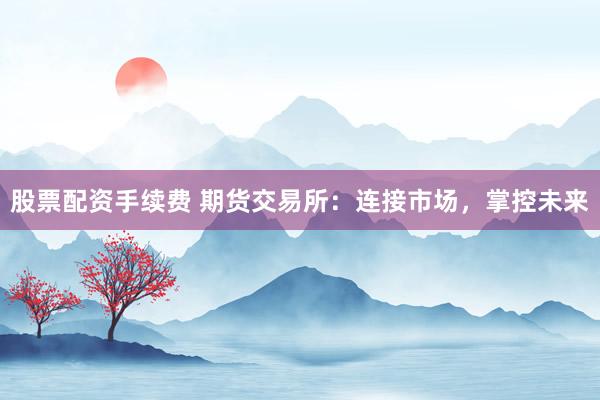 股票配资手续费 期货交易所：连接市场，掌控未来