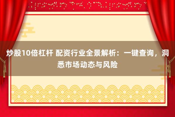 炒股10倍杠杆 配资行业全景解析：一键查询，洞悉市场动态与风险