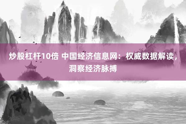 炒股杠杆10倍 中国经济信息网：权威数据解读，洞察经济脉搏